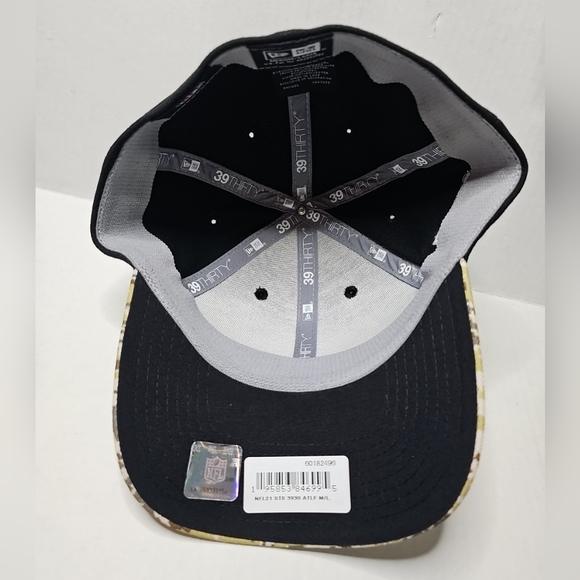 Atlanta Falcons Era NFL 2021 Salute To Service Cap Hat 39Thirty Sz Medium Large - Picture 5 of 7